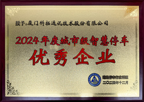 2024年度城市级智慧停车优秀企业